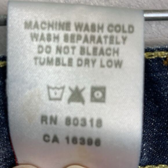 Lucky Brand Dungarees Gene Montesano Jeans Mens 38x33 Blue Denim Bootcut Cotton - Picture 8 of 8